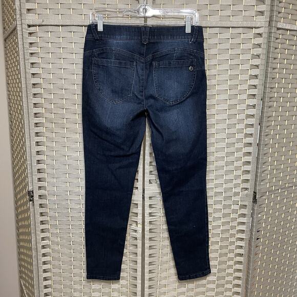 Democracy Ab Solution Skinny Ankle Jean Size 6 Medium Wash Stretch Denim Shaping - Picture 2 of 10